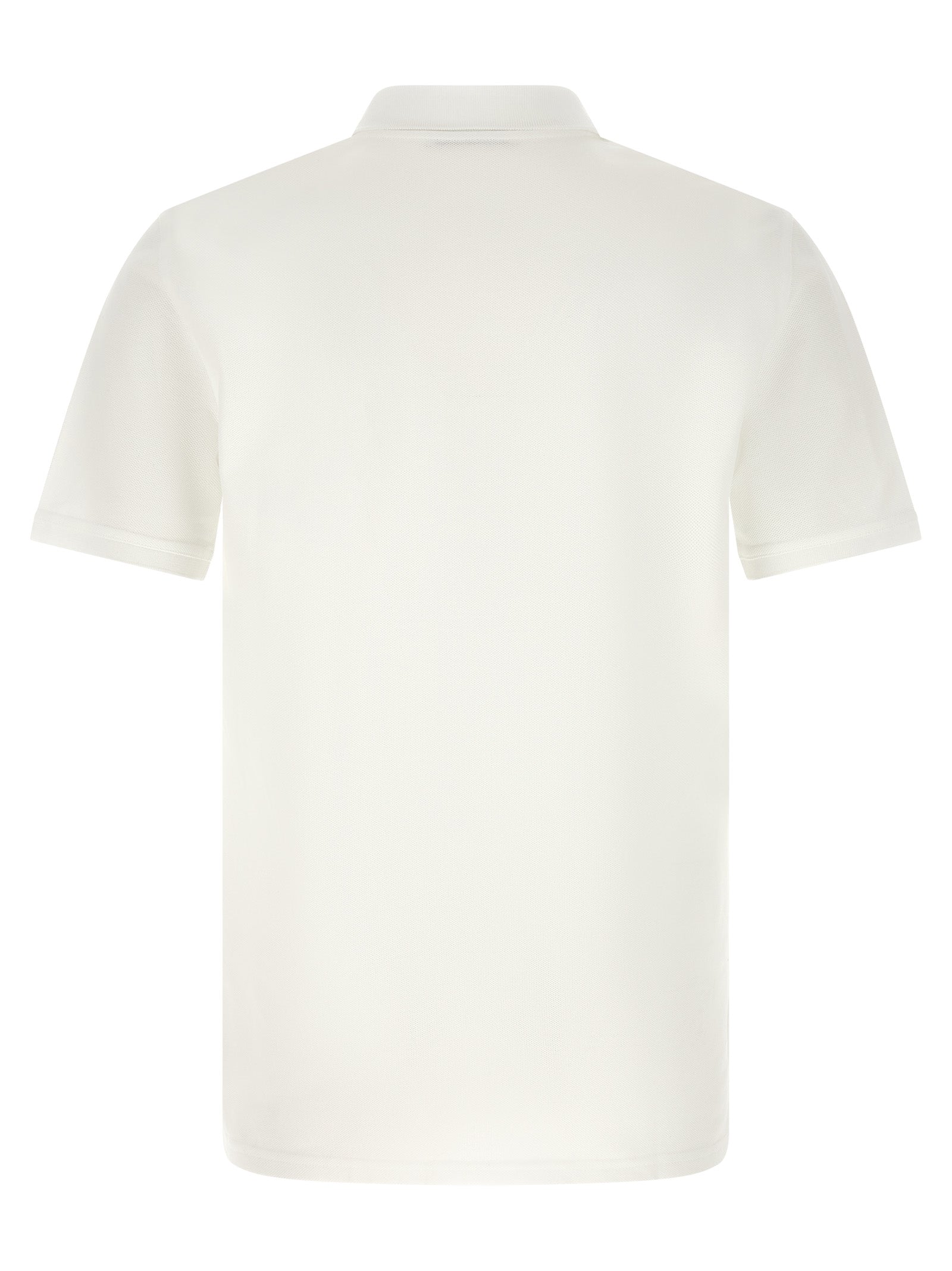 White Piqué Cotton Polo Shirt