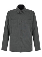 Reversible Overshirt In Technical Wool And Nylon Blend