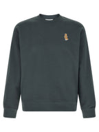Blue Organic Cotton Crew Sweatshirt