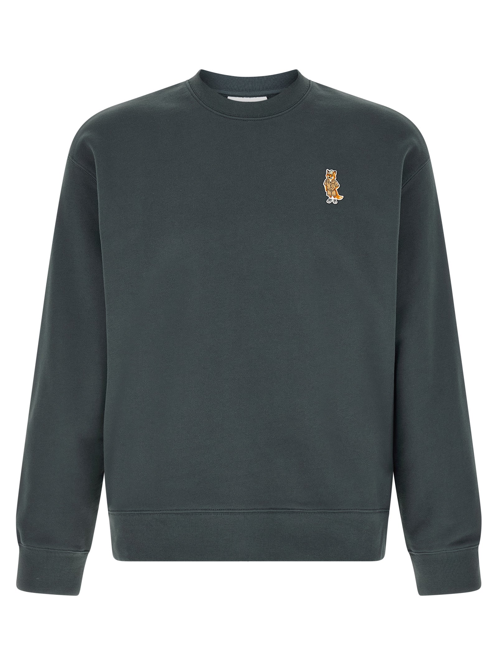 Blue Organic Cotton Crew Sweatshirt
