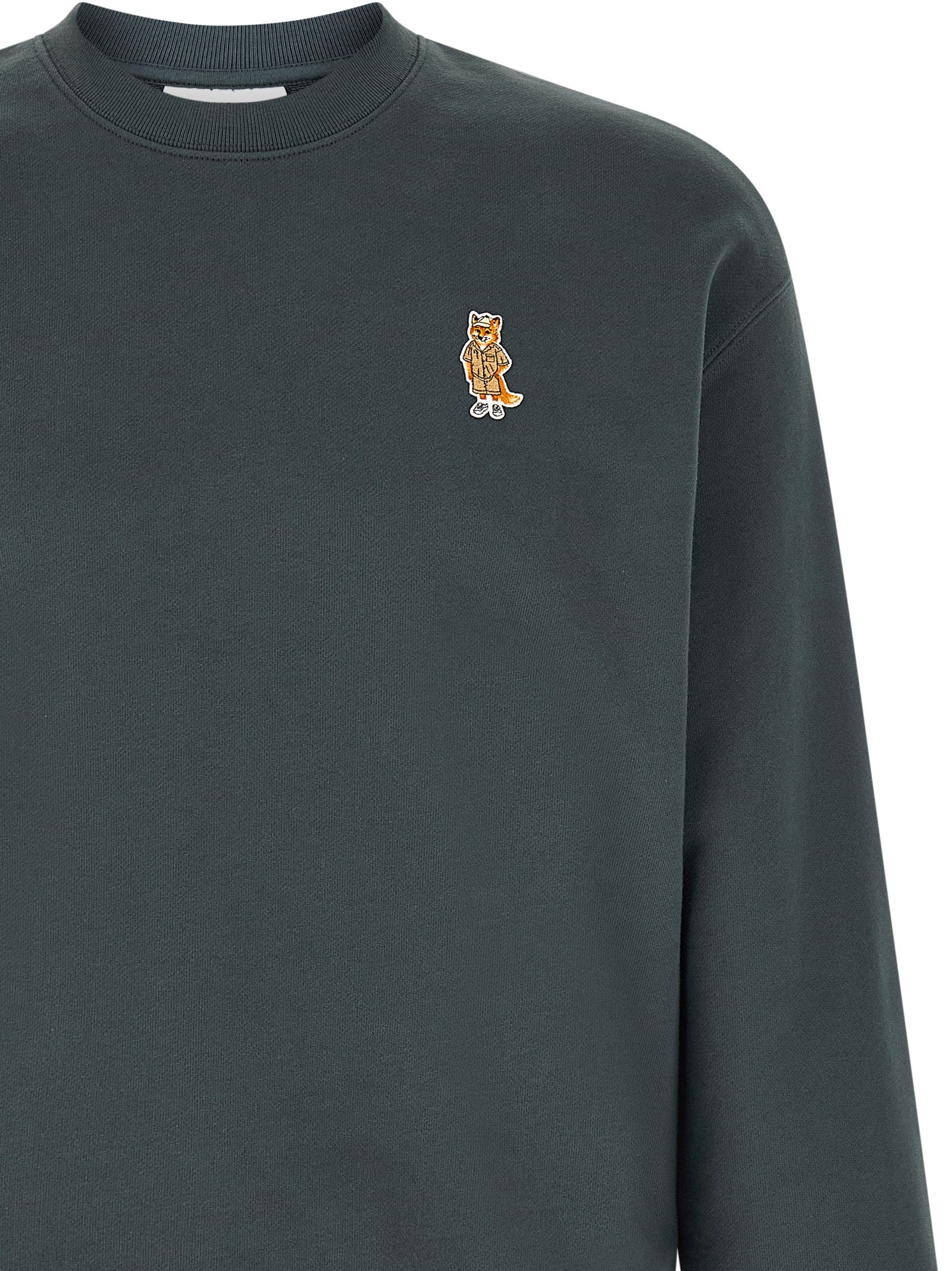 Blue Organic Cotton Crew Sweatshirt