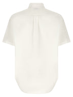 White Cotton Blouse Wild Tiger Crest