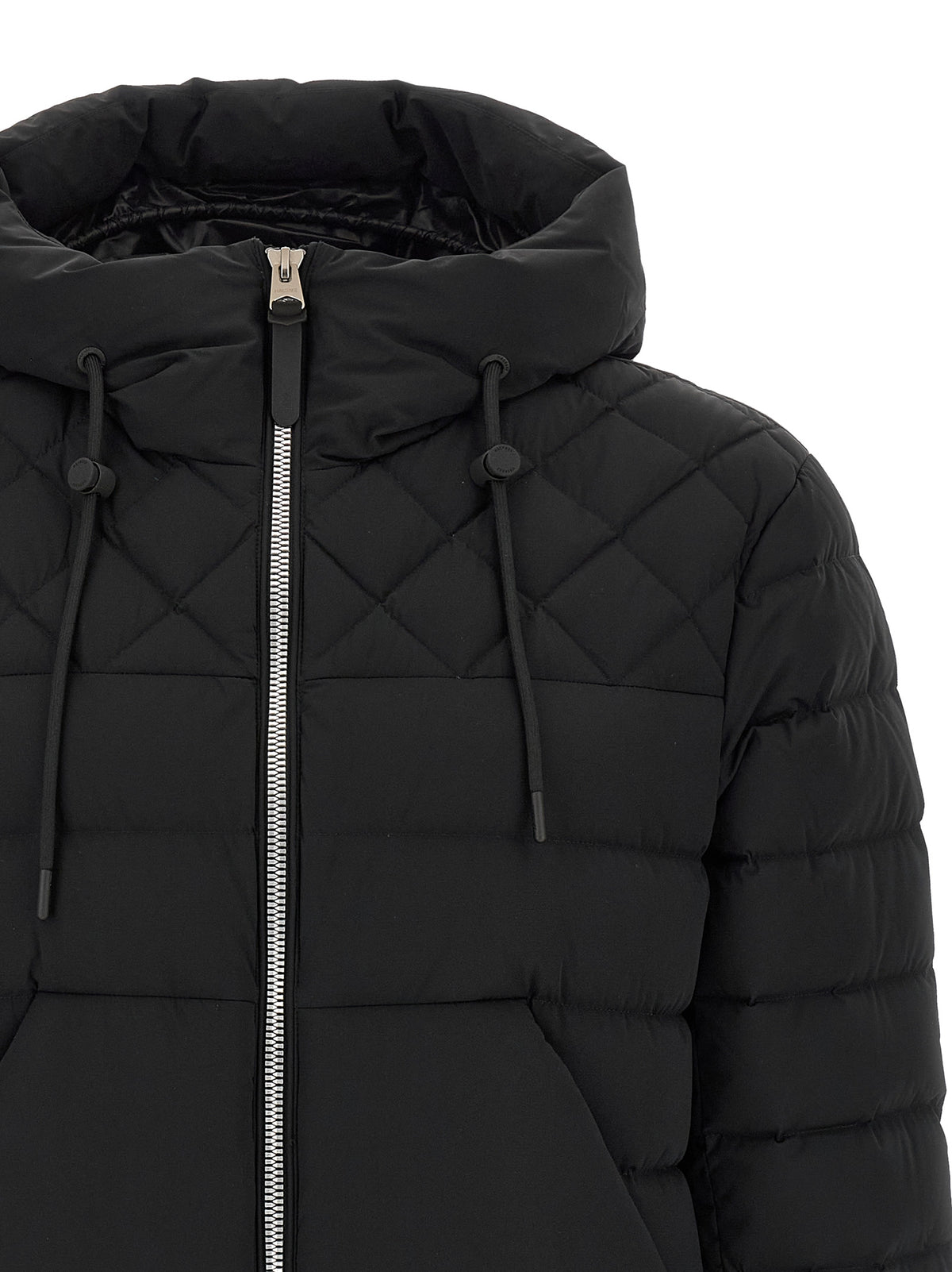 Black Recycled Nylon Bergen Down Jacket