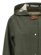 Bicolor Linen Wool Coat