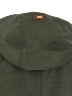 Bicolor Linen Wool Coat