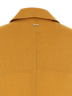 Bicolor Linen Sleeveless Jacket