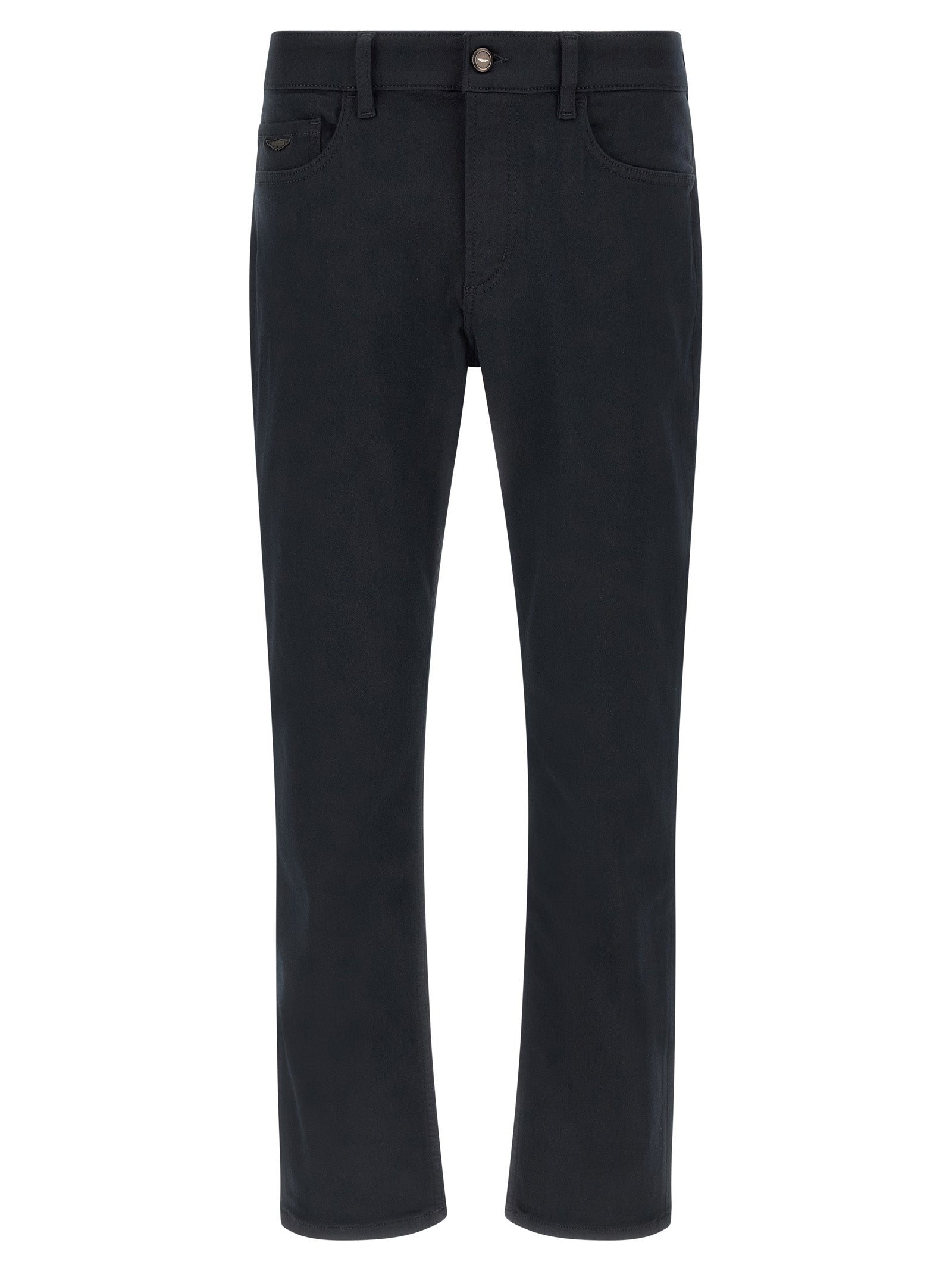 Blue Polyester H-Delaware_01 Straight-Leg Jeans