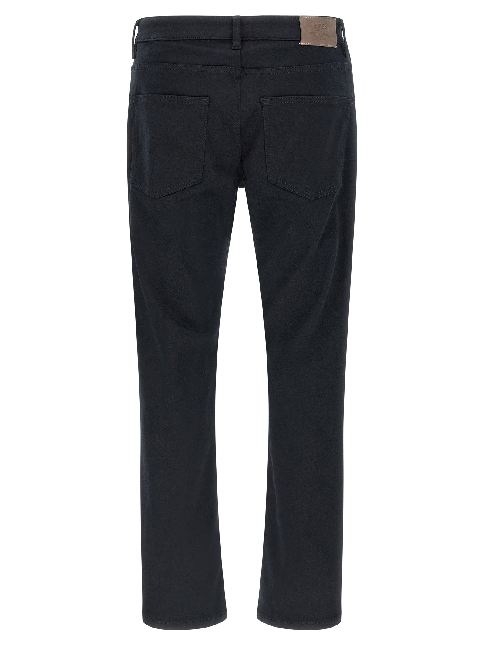 Blue Polyester H-Delaware_01 Straight-Leg Jeans