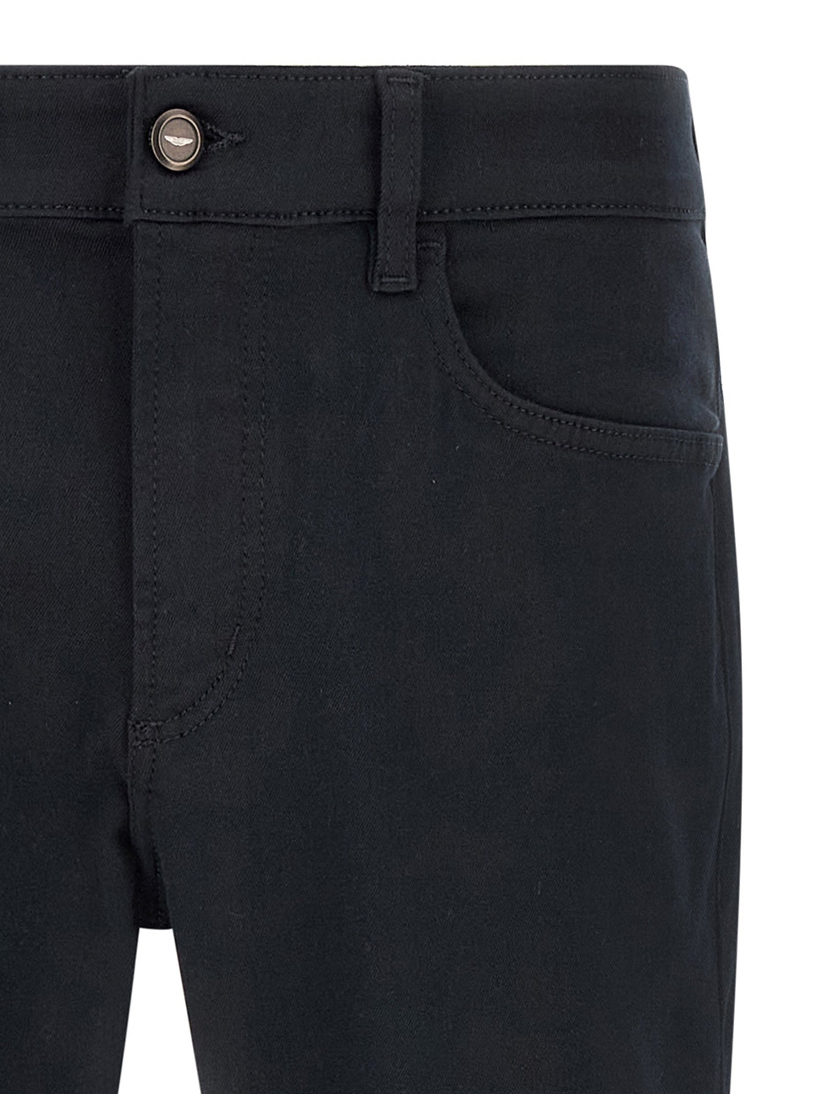 Blue Polyester H-Delaware_01 Straight-Leg Jeans