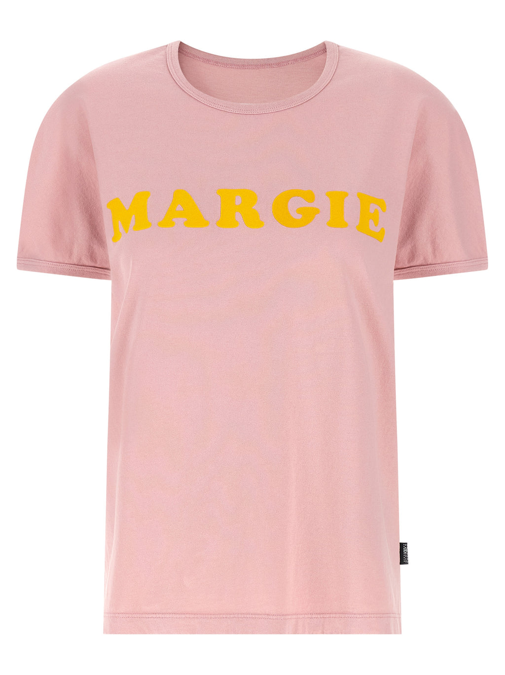 Pink Vintage Cotton Crew Neck T-Shirt