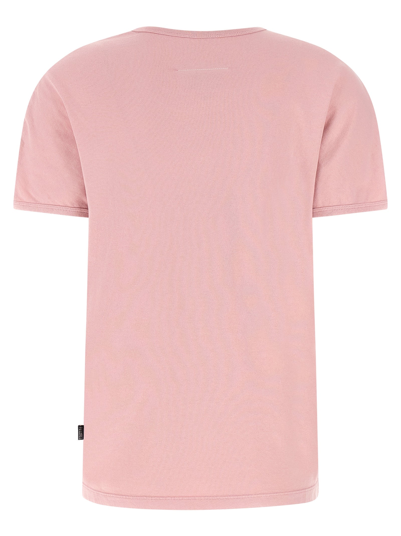 Pink Vintage Cotton Crew Neck T-Shirt