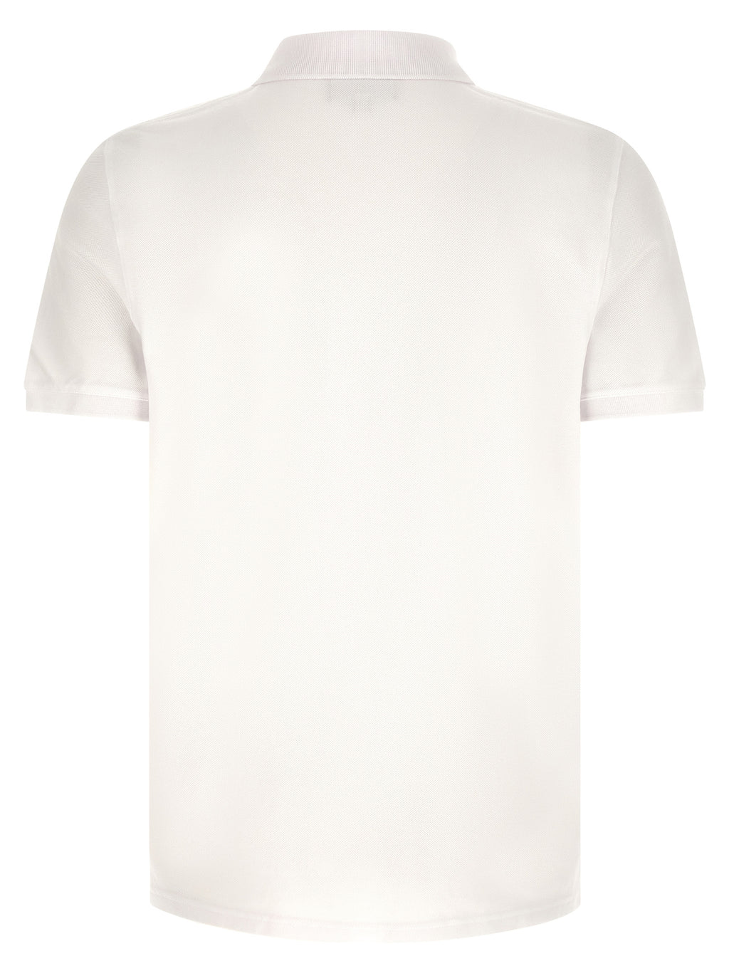 White Piqué Cotton Fox Head Polo
