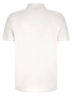 White Piqué Cotton Fox Head Polo