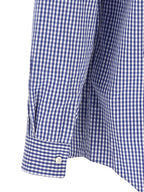 Blue Cotton Vichy Print Shirt