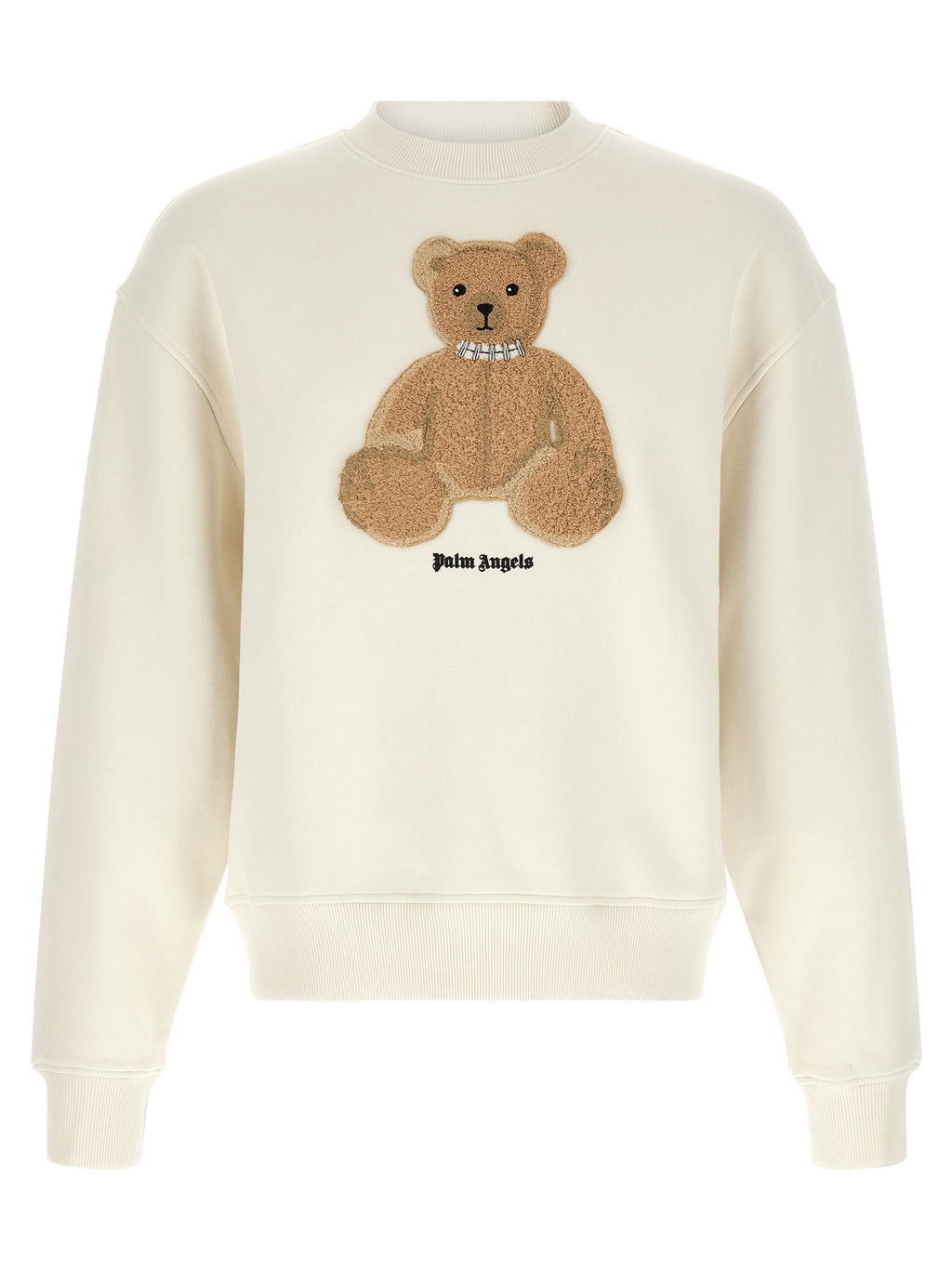 White Brushed Cotton Sweatshirt