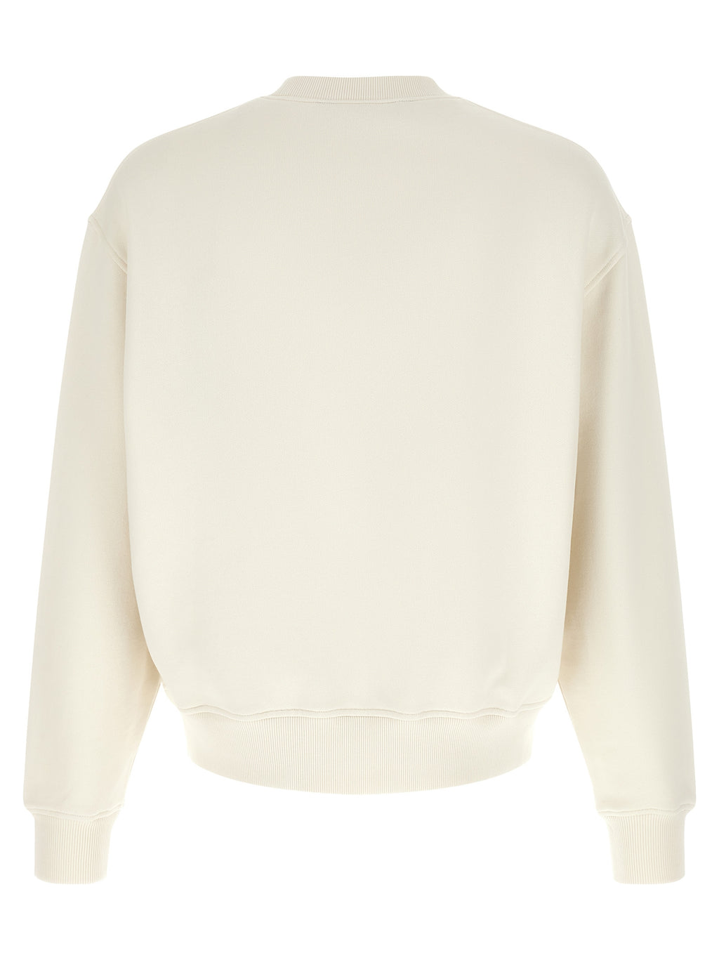 White Brushed Cotton Sweatshirt