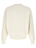 White Brushed Cotton Sweatshirt