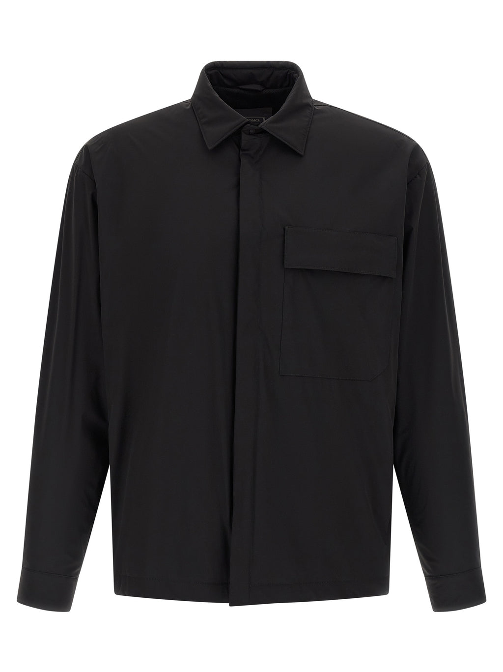 Black Polyamide Shell Overshirt