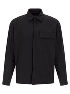 Black Polyamide Shell Overshirt