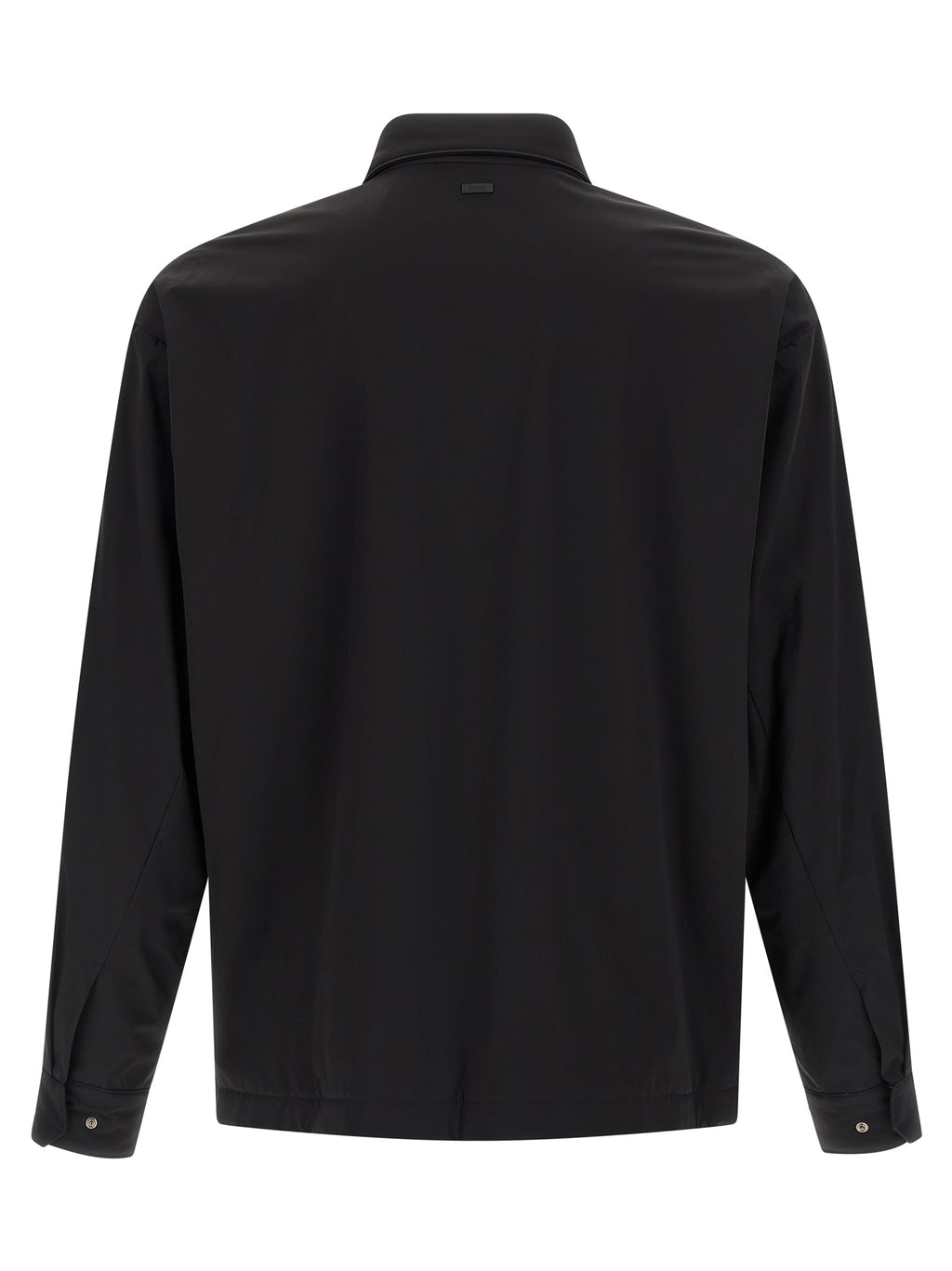 Black Polyamide Shell Overshirt