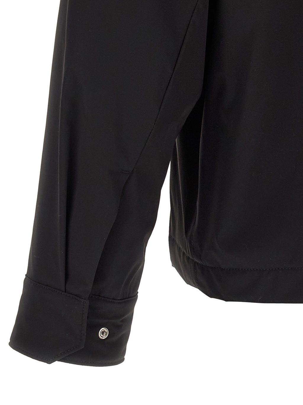 Black Polyamide Shell Overshirt