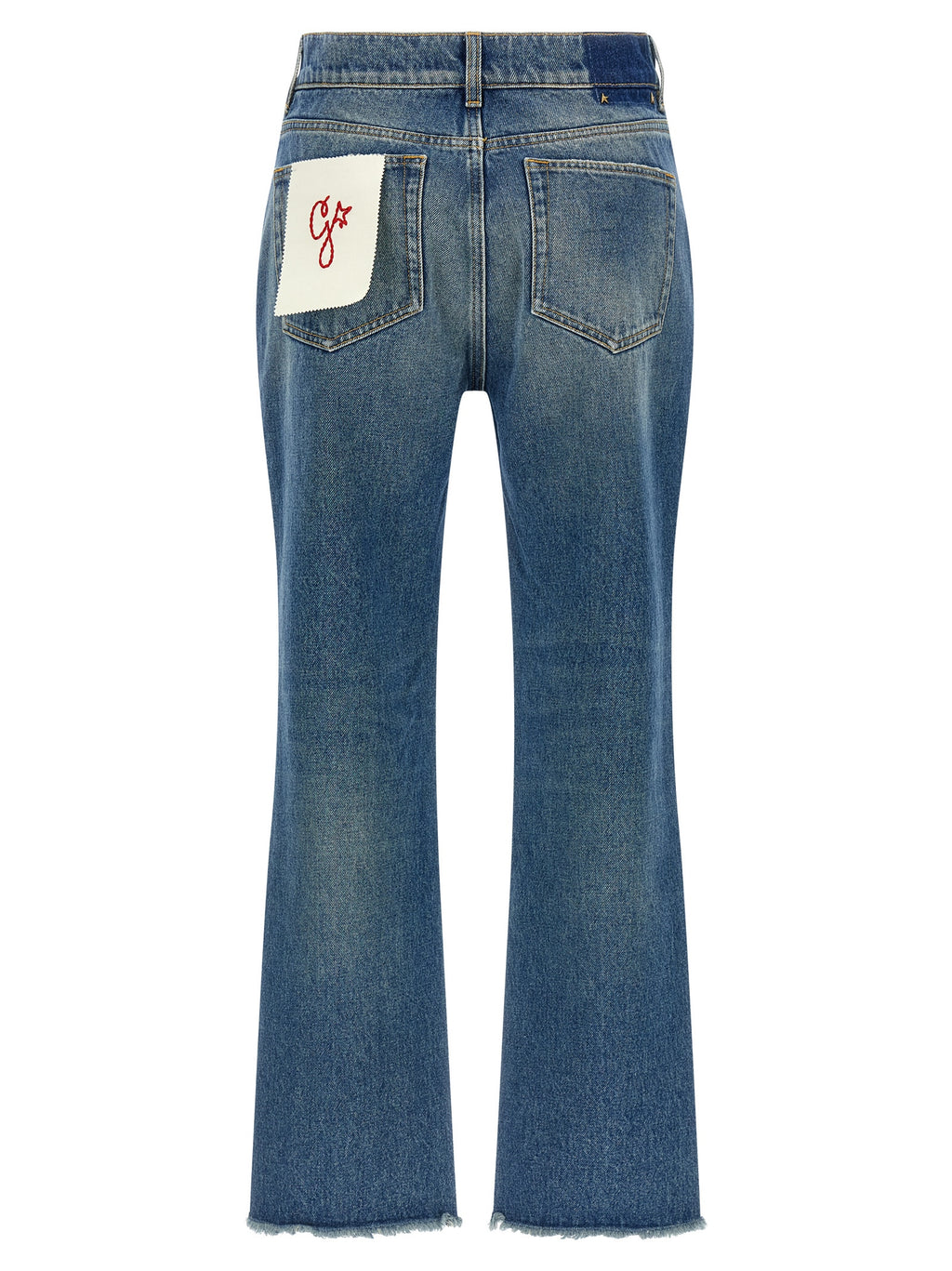 Blue Cotton Deryn Flared Jeans