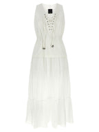 White Cotton Casarsa Long Dress
