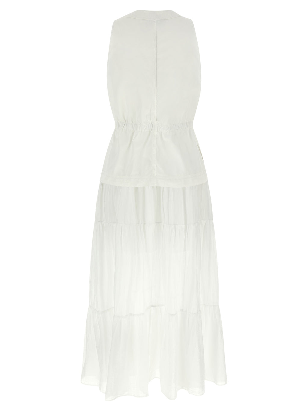 White Cotton Casarsa Long Dress