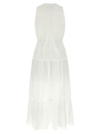 White Cotton Casarsa Long Dress