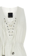 White Cotton Casarsa Long Dress