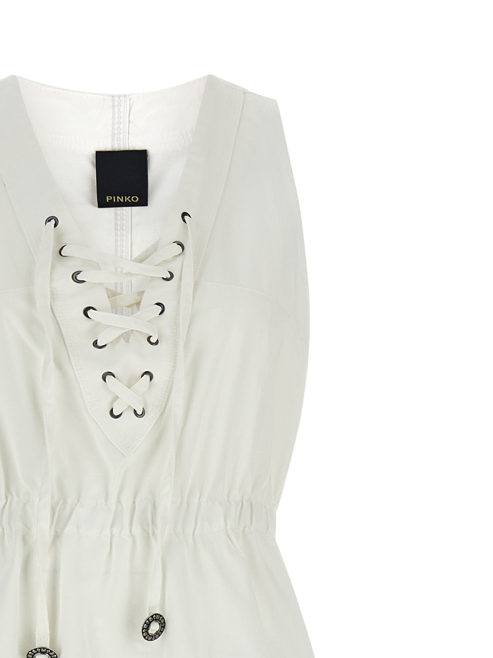 White Cotton Casarsa Long Dress