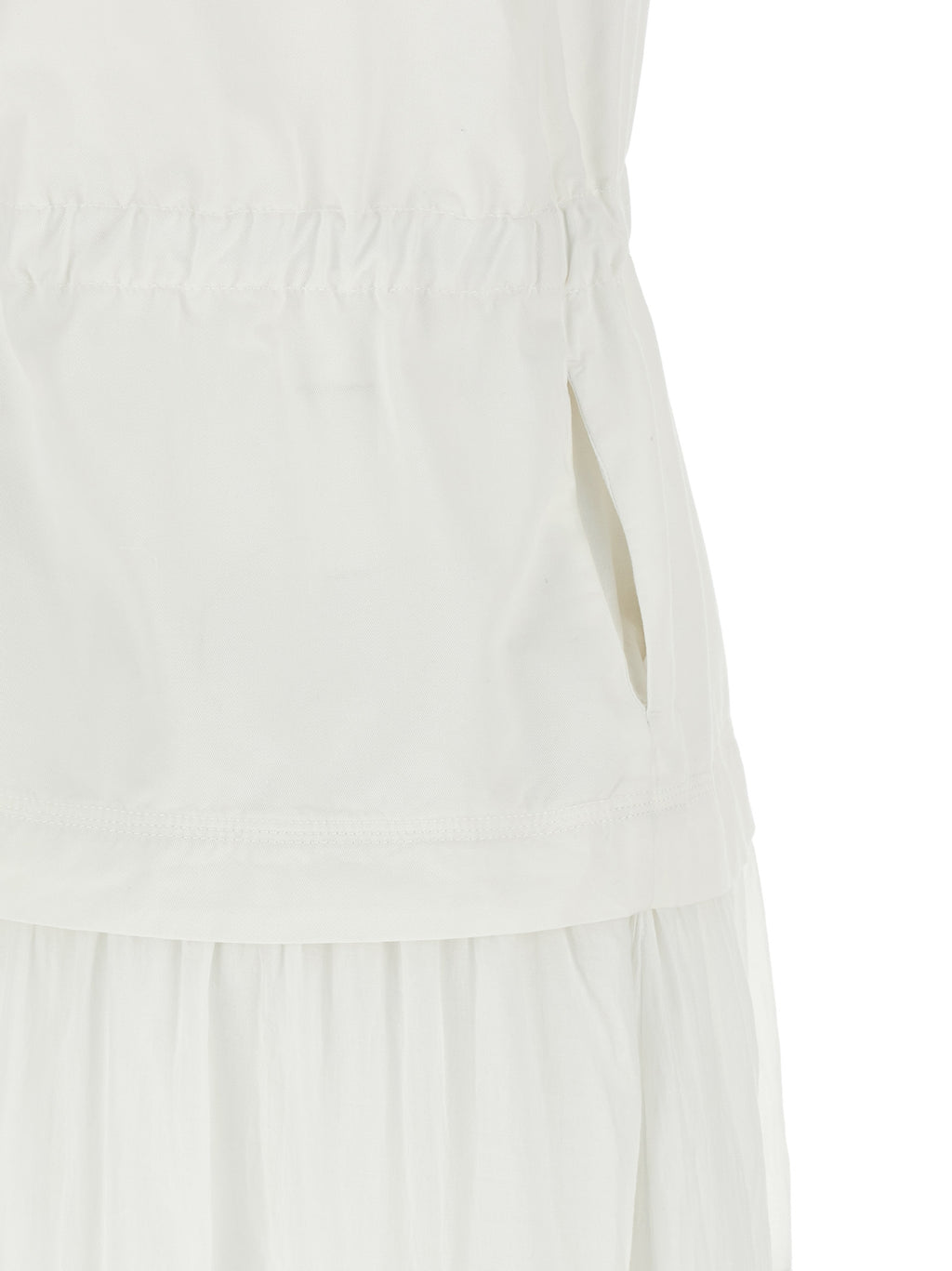 White Cotton Casarsa Long Dress