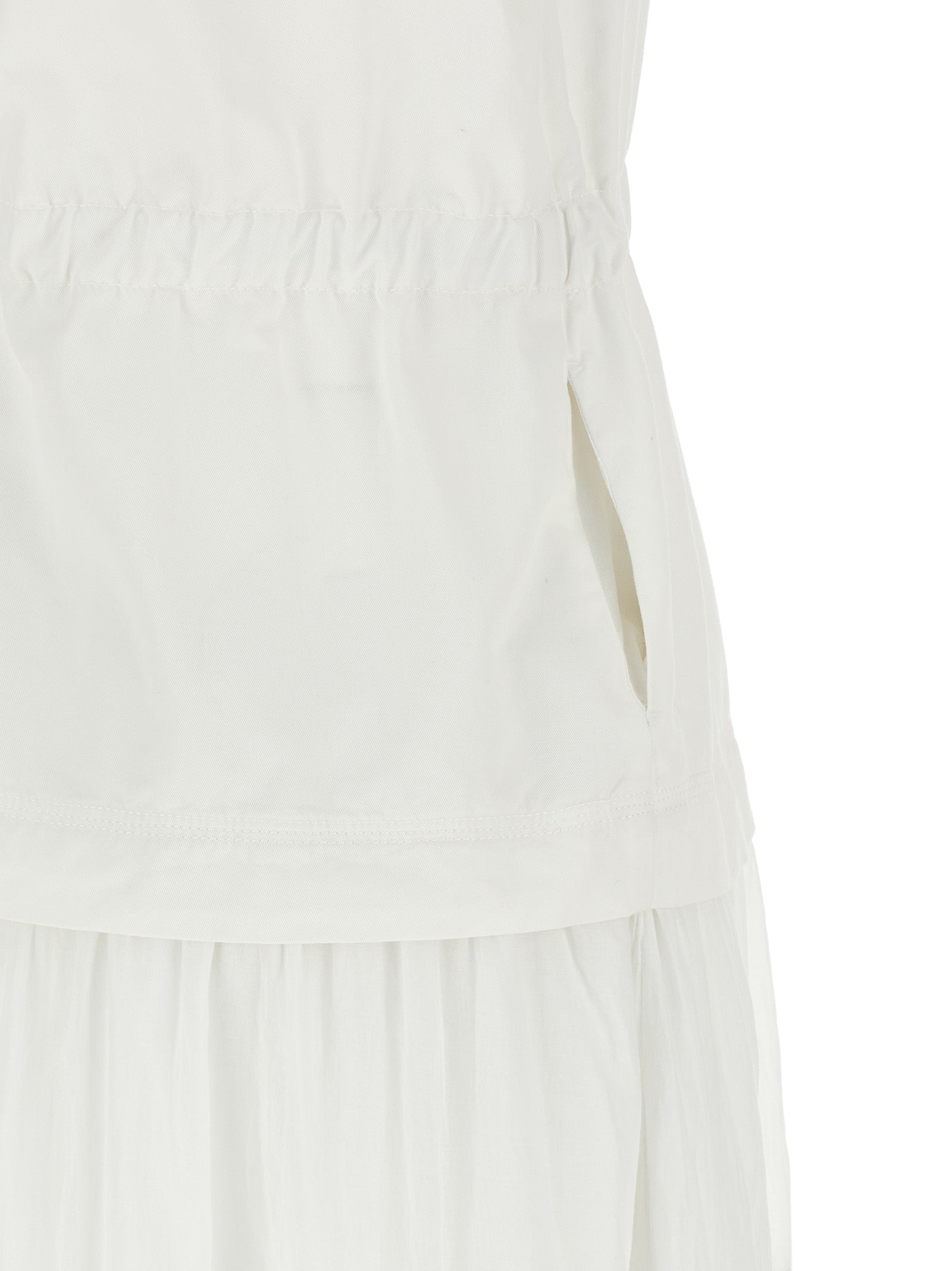 White Cotton Casarsa Long Dress
