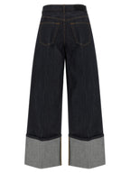 Oversized Flared Cotton Jeans