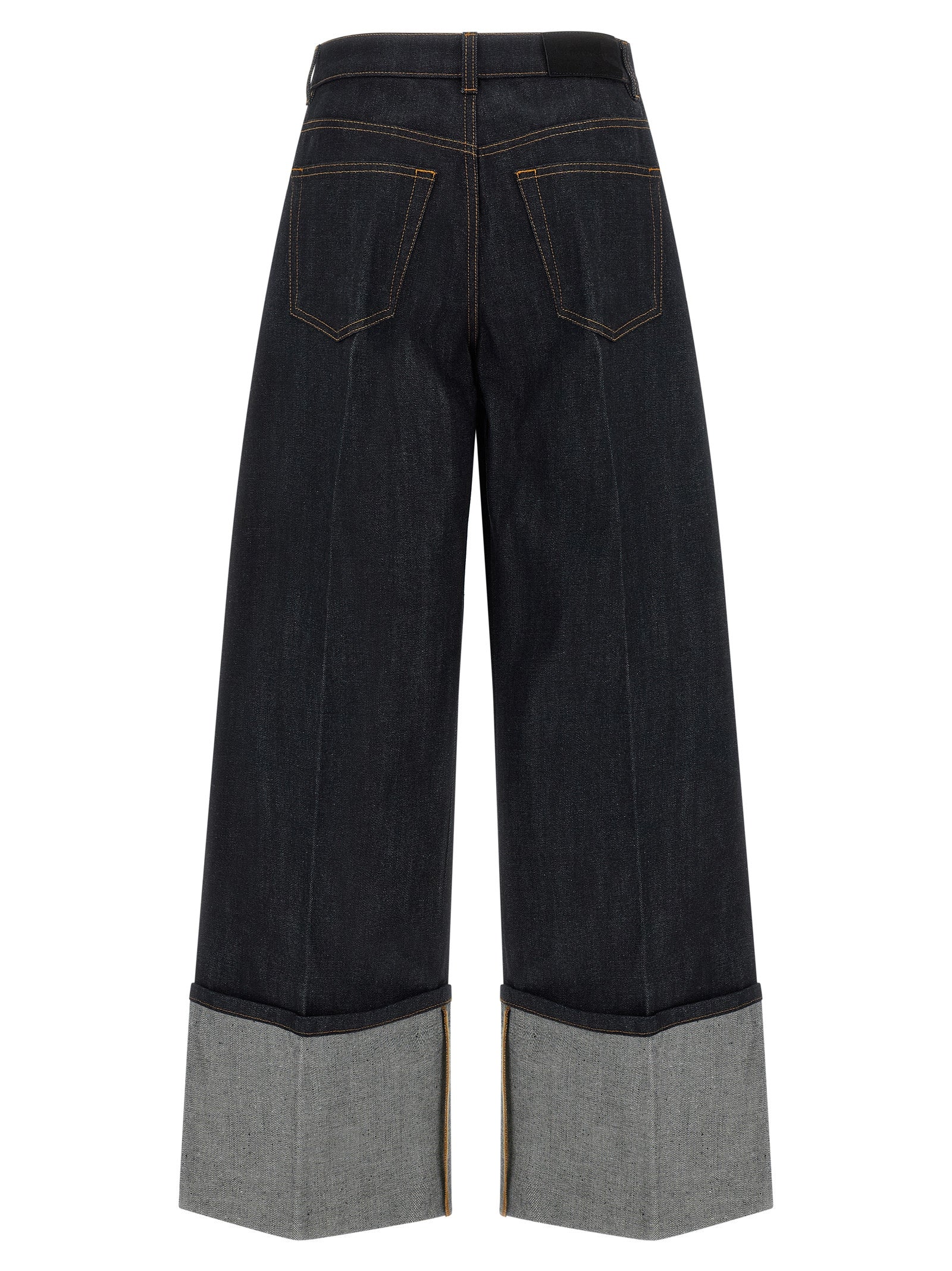 Oversized Flared Cotton Jeans