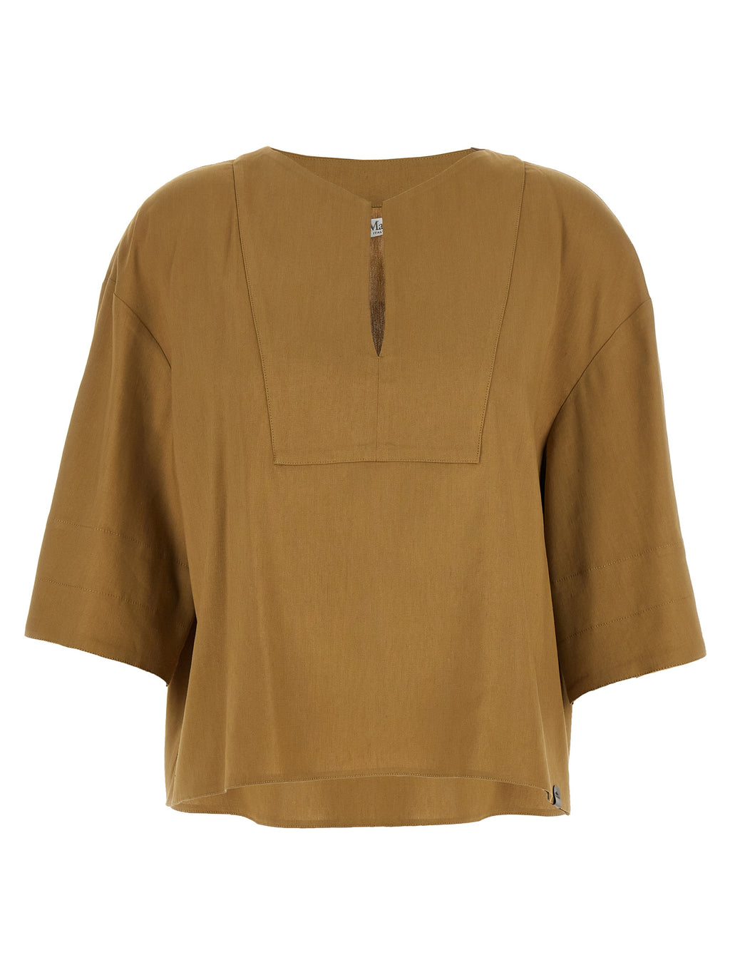 Beige Linen MxpSospiro Blouse