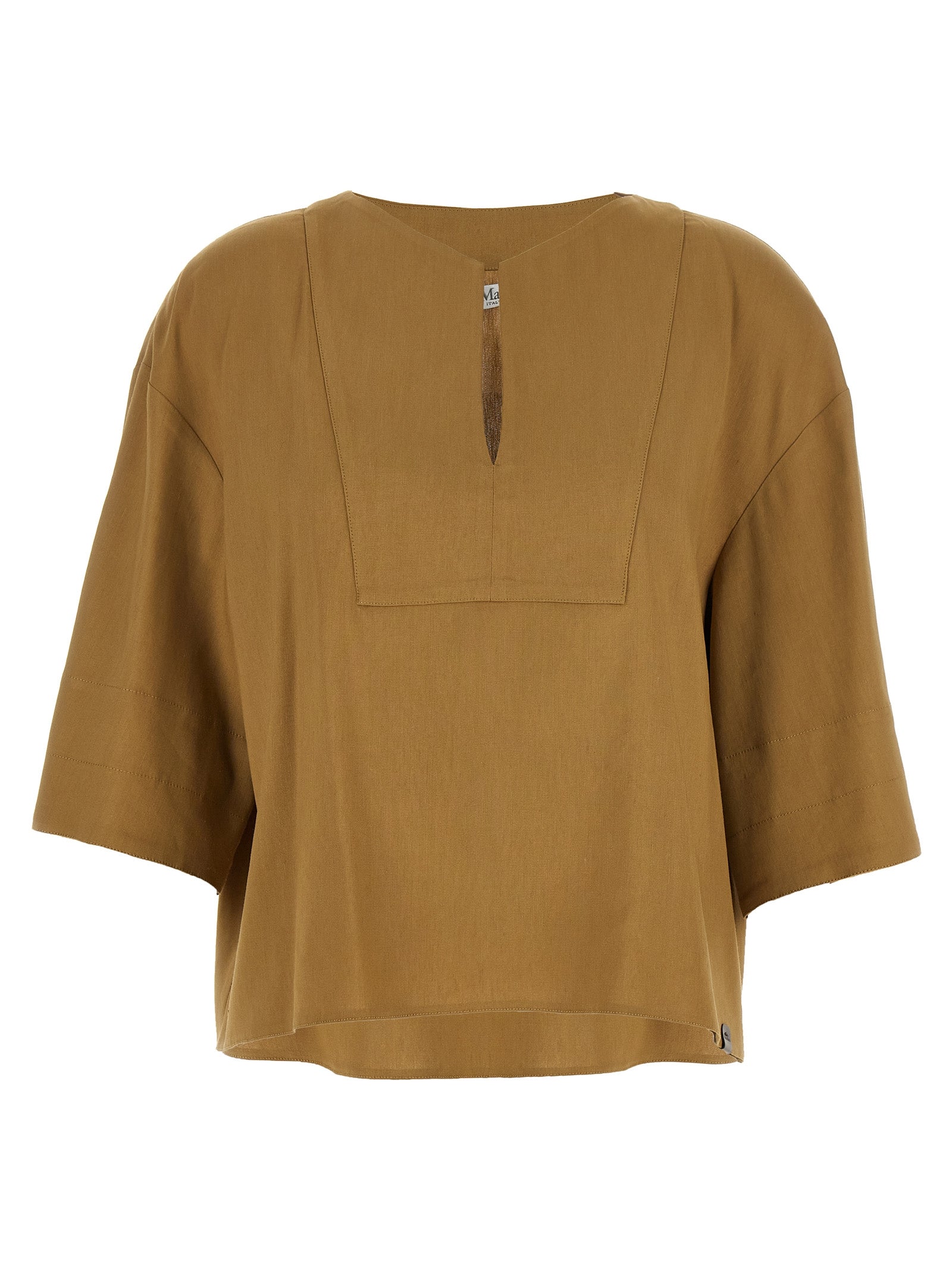 Beige Linen MxpSospiro Blouse