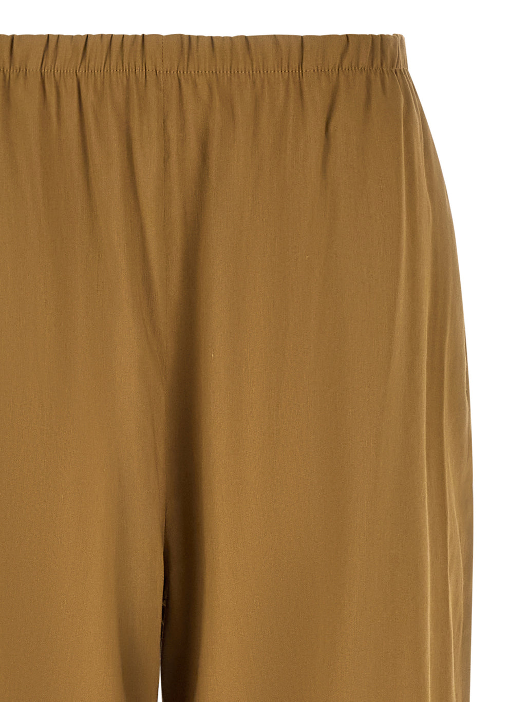 Beige Linen Stretch MxpDestino Wide‑Leg Trousers