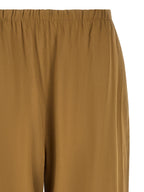 Beige Linen Stretch MxpDestino Wide‑Leg Trousers