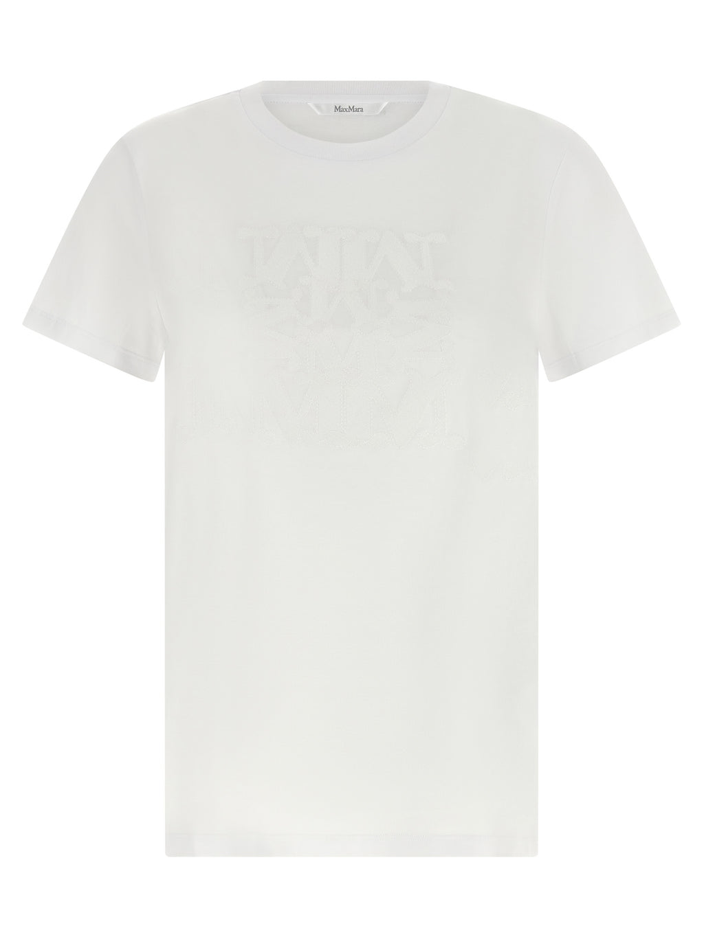 Cotton T-Shirt with MaxMarabesque Embroidery