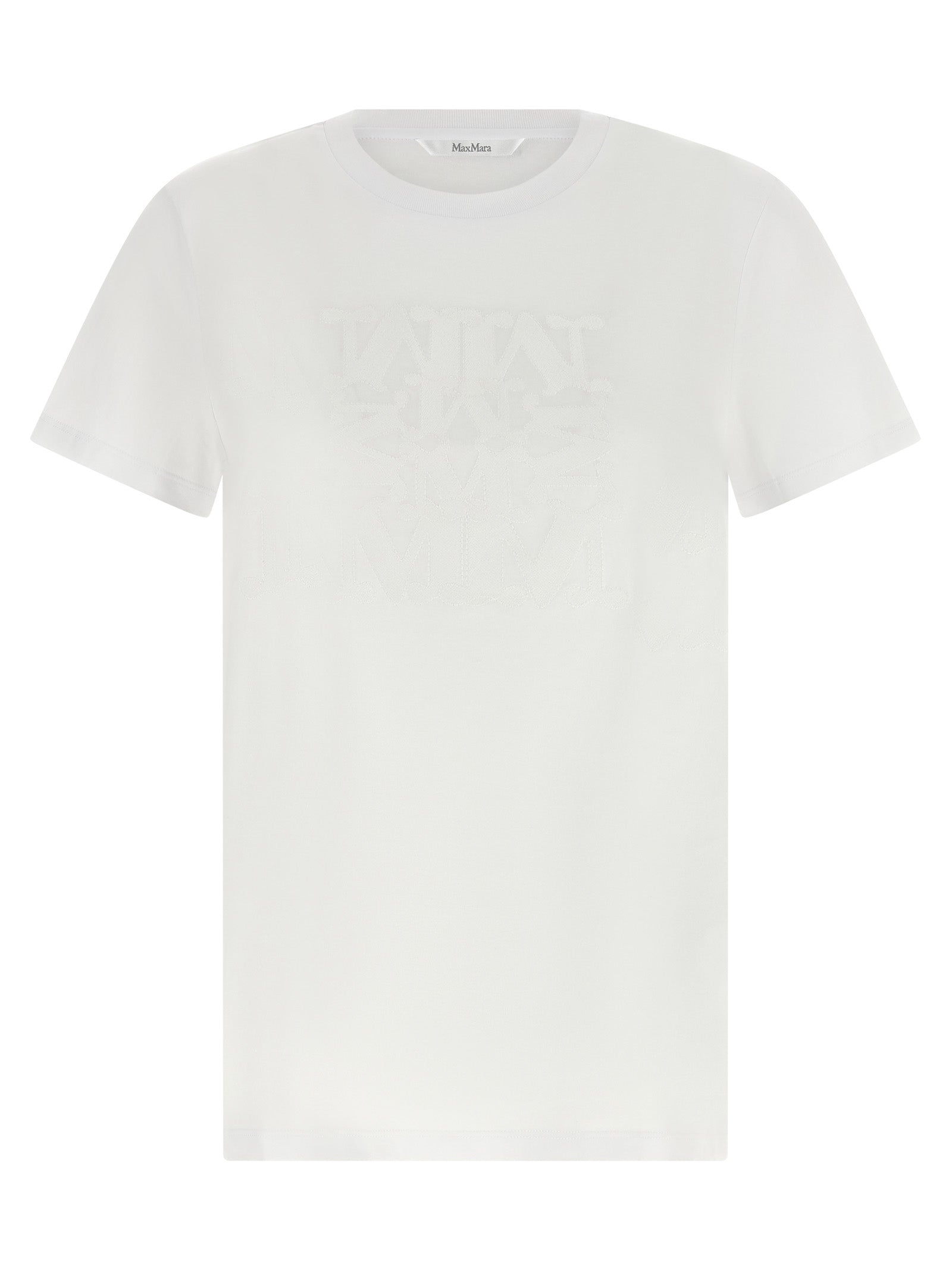 Cotton T-Shirt with MaxMarabesque Embroidery