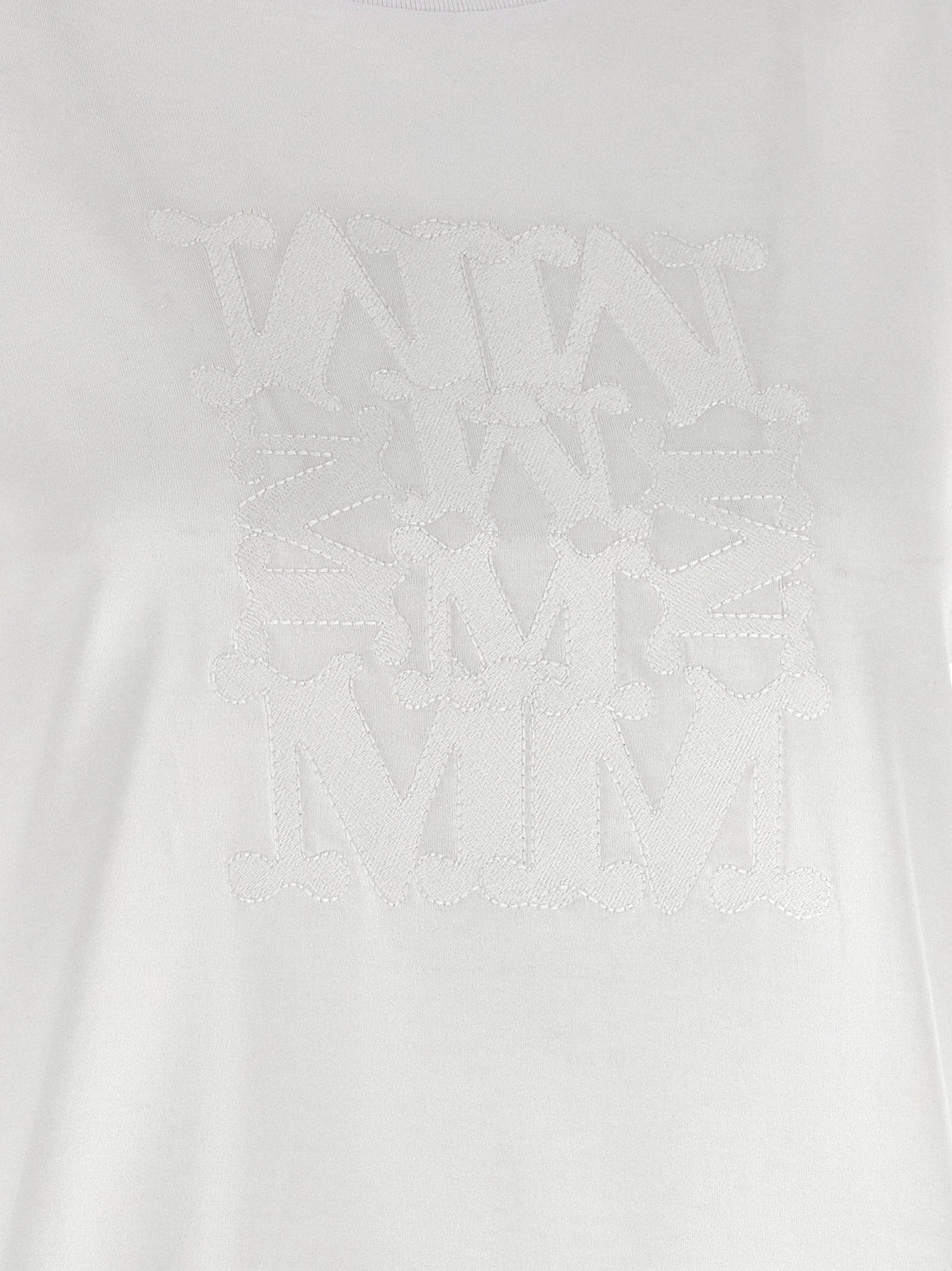 Cotton T-Shirt with MaxMarabesque Embroidery