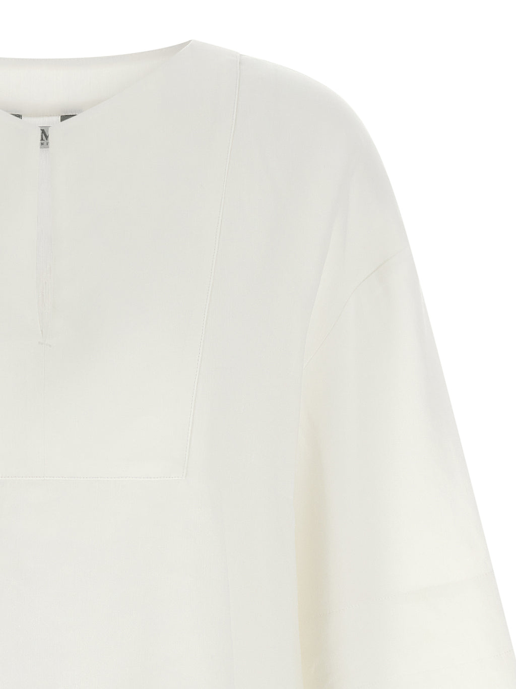 MxpSospiro White Linen Blouse