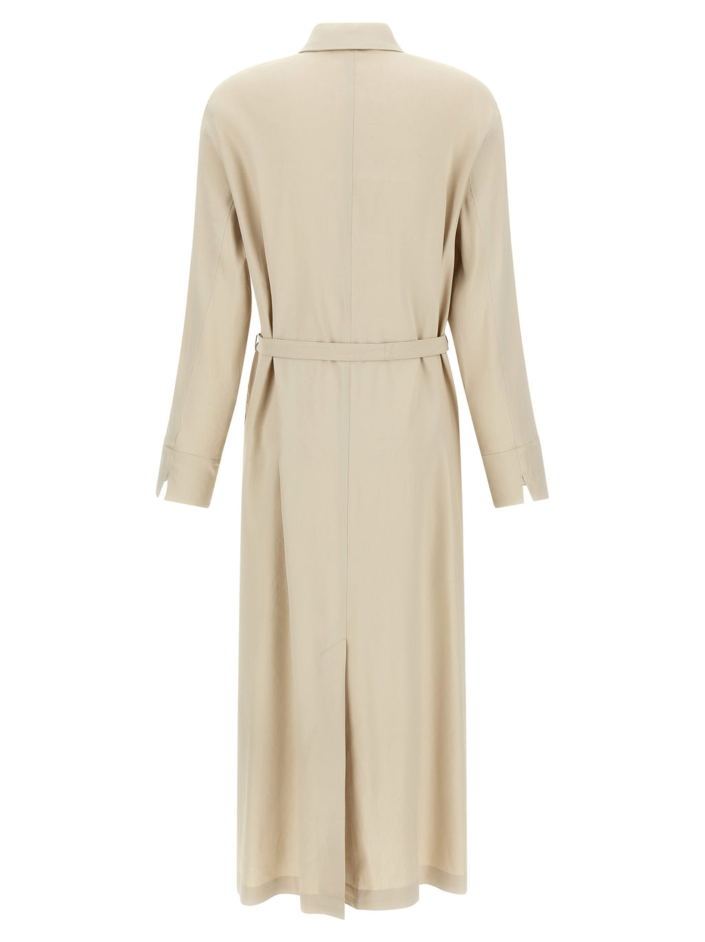 Beige Linen Long Dress