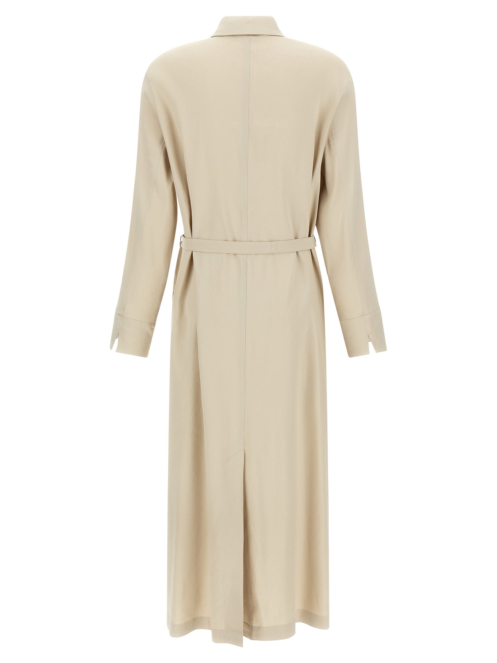 Beige Linen Long Dress