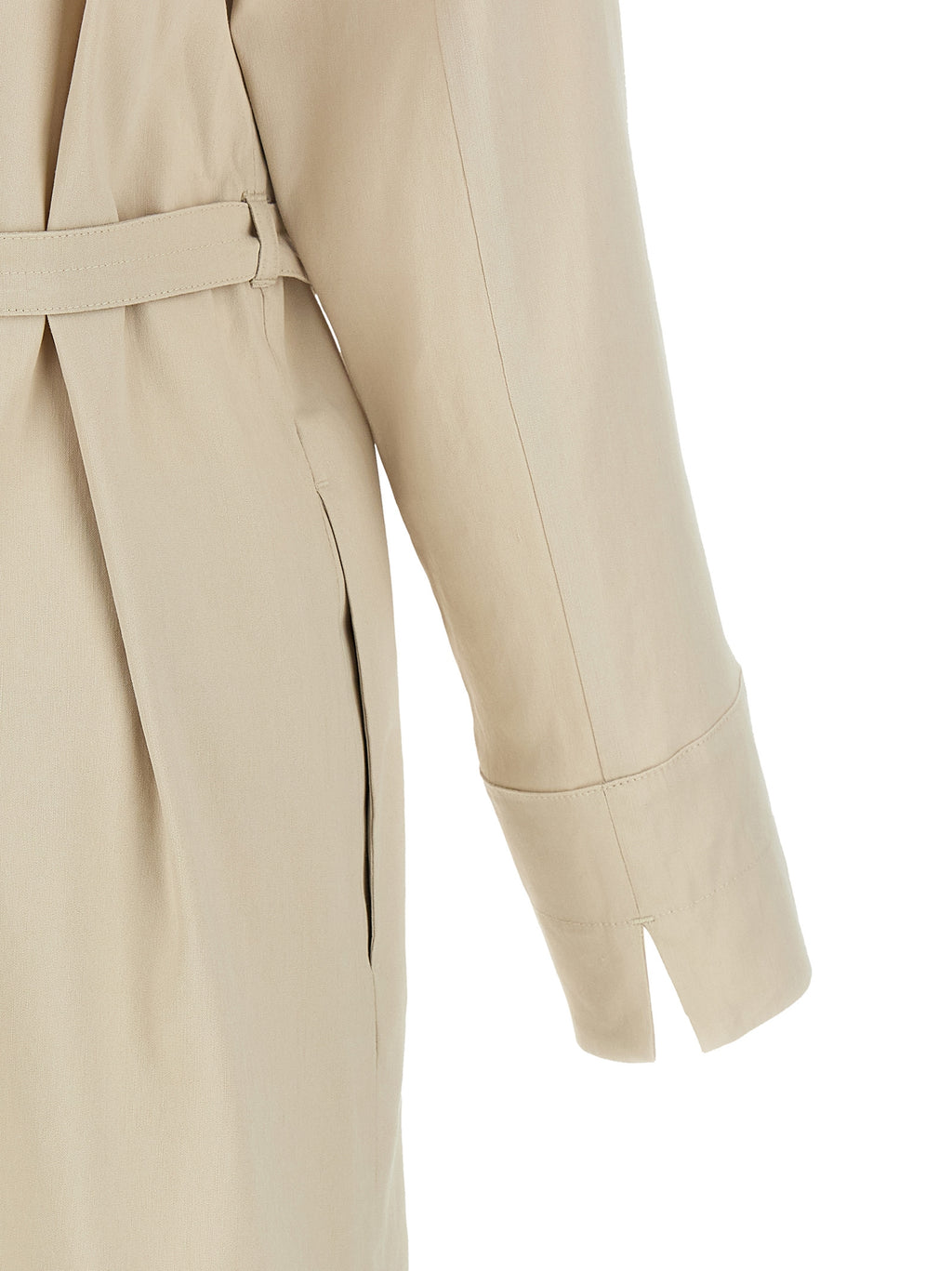 Beige Linen Long Dress