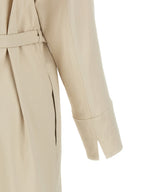 Beige Linen Long Dress