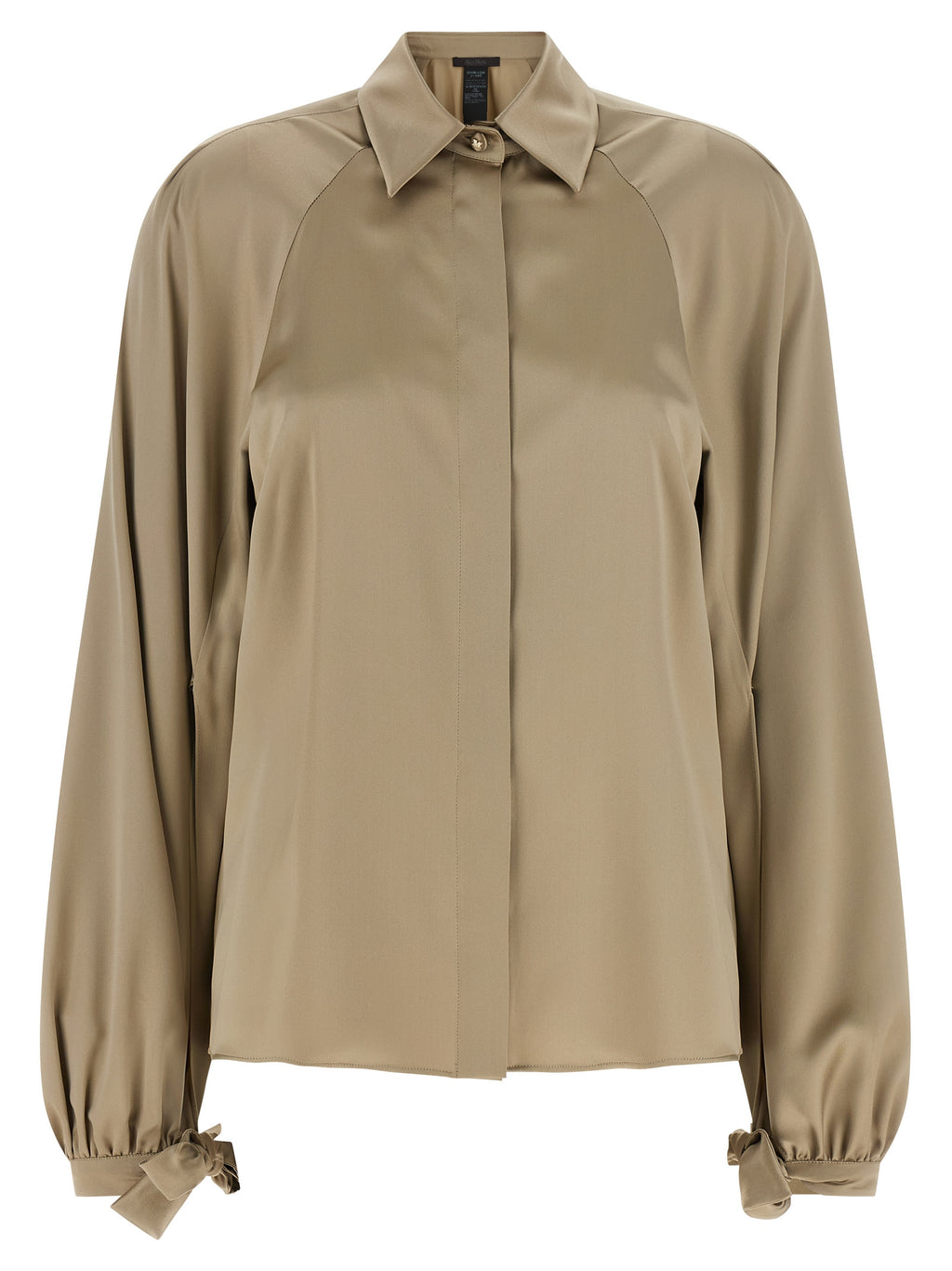 Beige Silk Blouse