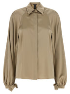 Beige Silk Blouse