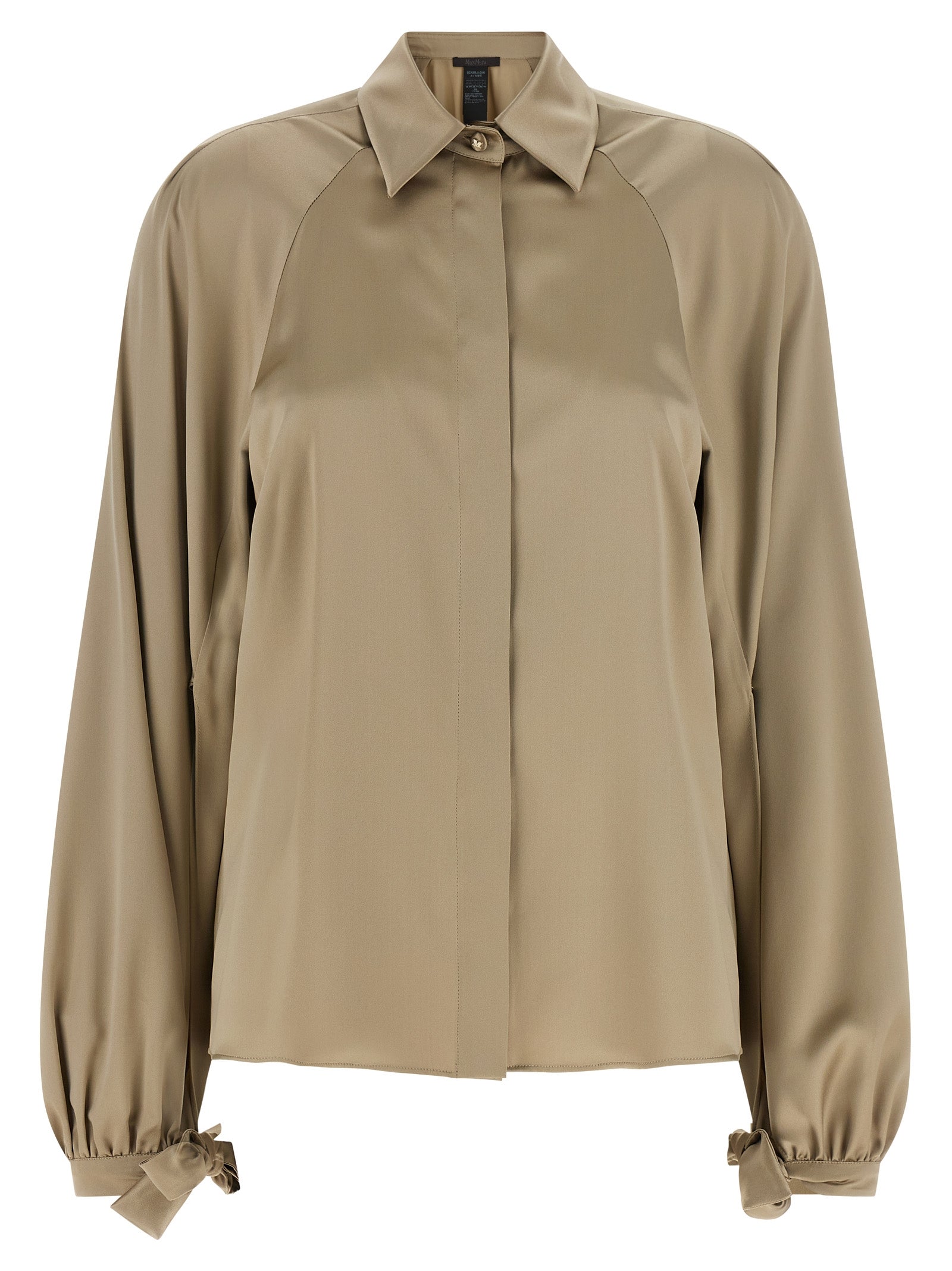 Beige Silk Blouse